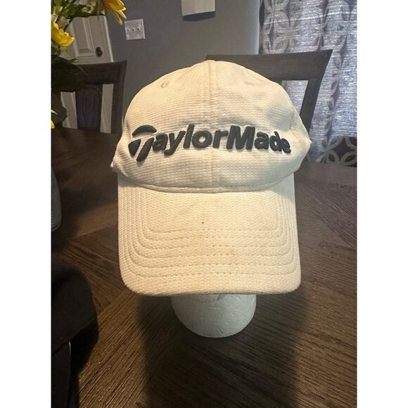 TaylorMade R11S REZ Adjustable Golf Cap off white black - Picture 1 of 6